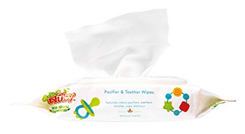 Nuby - Toallitas de limpieza Nuby para chupetes y juguetes, 1 pack de 48 piezas