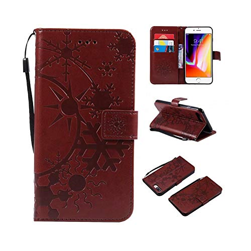 Nuestra Dame - Carcasa de piel para Sony Xperia Z3 Z5, L1, L2 E6, XA, XA1, XA2 Ultra C6, XZ, XZ1 2, Brown-for Sony XA2 Ultra