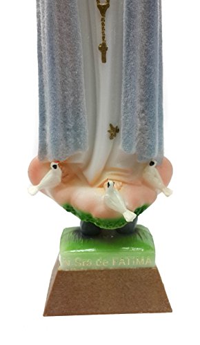 Nuestra Señora de Fátima Estatua N Sra de Fátima figura hecha a mano Tiempo color cambio 9.1 "