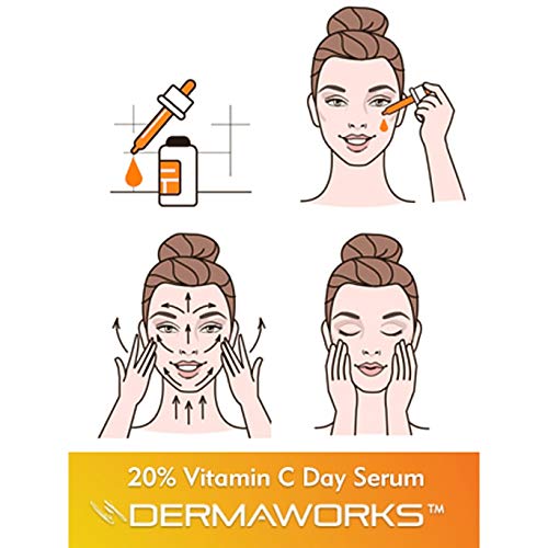 NUEVO Suero DERMAWORKS con 20% Vitamina C con Ácido Hialurónico y Vitamina B3. Anti-edad, antiarrugas, potenciador de colágeno, ilumina la piel opaca, repara y protege la piel. Piel firme y joven