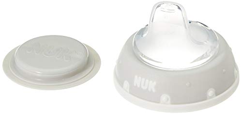 NUK Active Cup - Vaso para aprender a beber (12 meses, boquilla antigoteo, clip y tapa protectora, sin BPA, 300 ml), diseño de Winnie the Pooh de Disney, color blanco