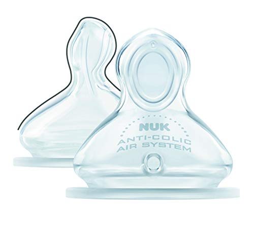 NUK First Choice 3 Plus 2 Set, fop de Juego y dos para aspiradores, sin BPA, 0 – 6 meses weiß