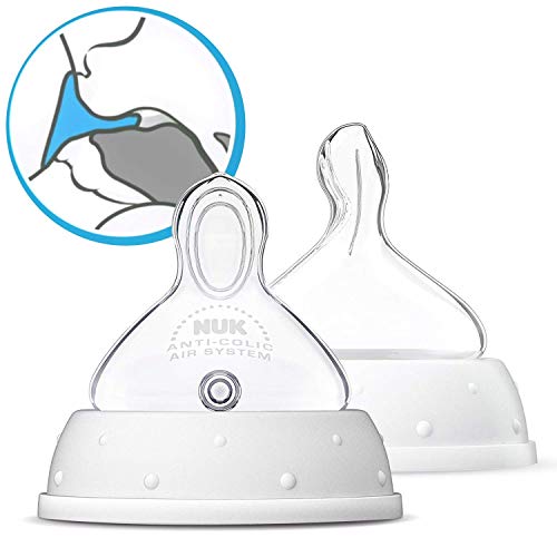 NUK First Choice 3 Plus 2 Set, fop de Juego y dos para aspiradores, sin BPA, 0 – 6 meses weiß