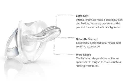 NUK Genius - Chupetes ortodónticos de silicona para niños, paquete de 2 unidades, sin BPA, edad 0-6 m (monstruo/ballena)