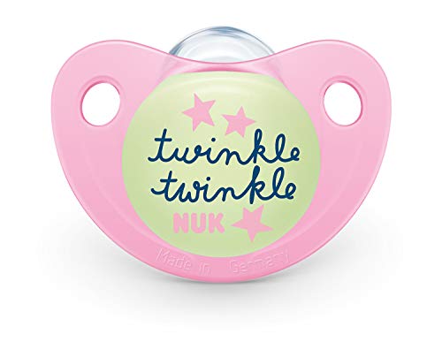 Nuk Trendline Night & Day - Chupete con efecto de luz Rosa.
