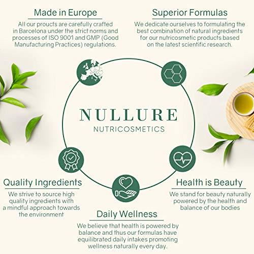 Nullure Potente Quemagrasas Termogénico Natural para adelgazar y perder peso de forma natural - Garcinia Cambogia + Té verde + Bromelanina + Glucomanano + Raíz de achicoria