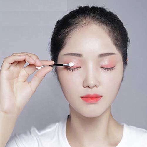 Nuluxi Esponja Pinceles para Uñas Sombras de Ojos Esponja Cepillos Pinceles de Maquillaje para Ojos Doble-Punta Cepillo del Maquillaje Fáciles de Manejar y Usar Adecuado para Uso Privado y Profesional