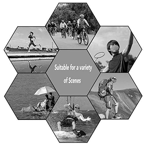 Nuluxi Protección UV Sombrero Pirata de Bicicleta Multifunción Ciclismo Pirata Pañuelo Rápida pañuelo Seco Deportes Casquillo Adecuado para Todas Las Aire Libre Actividades Buenos Accesorios (Negro)