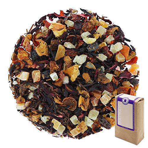 Núm. 1278: Té de frutas "Ponche de invierno" - hojas sueltas - 250 g - GAIWAN® GERMANY - piña y papaya, manzana, hibisco, rosa mosqueta, pasas, rooibos