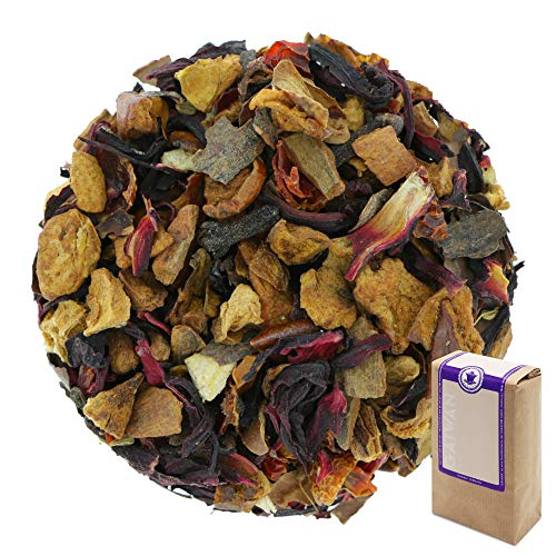 Núm. 1311: Té de frutas orgánico "Frutas mágicas" - hojas sueltas ecológico - 100 g - GAIWAN® GERMANY - manzana, hibisco, rosa mosqueta, cassia, conchas de chocolate, anís, naranja, clavel