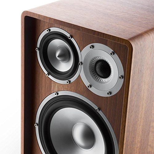 Numan Retrospective 1978 MKII Altavoces HiFi de estantería de 3 vías (2x160W Potencia máxima, subwoofer de 8", altovoz de Medios y Agudos, Home Cinema) - Nogal