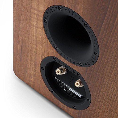 Numan Retrospective 1978 MKII Altavoces HiFi de estantería de 3 vías (2x160W Potencia máxima, subwoofer de 8", altovoz de Medios y Agudos, Home Cinema) - Nogal