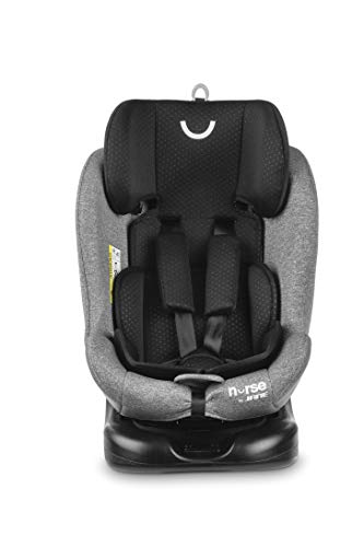 Nurse Giro 360º Silla De Coche Grupo 0 1 2 3, De 0 A 36Kg, Rotación 360, Isofix Y Top Tether, Máximo Reclinado, Incluye Reductor
