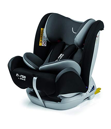 Nurse Protect Silla de Coche Grupo 0 1 2 3, desde el Nacimiento hasta 36 kg., Isofix y Top Tether, Incluye Reductor