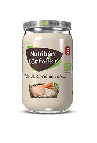 Nutribén® EcoPotitos® De Pollo De Corral Con Arroz Desde Los 6 Meses, 235 Gr.