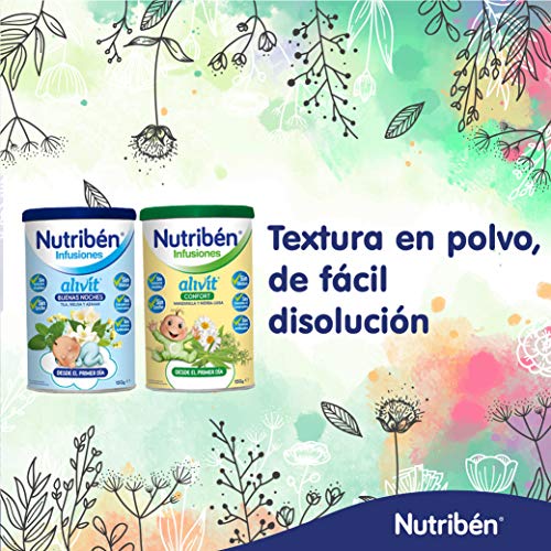 Nutribén Infusión Alivit Buenas Noches con tila, melisa y azahar desde el primer día, 150gr.