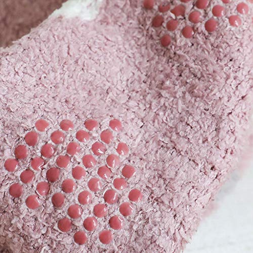 NYKK Algodón Calcetines 3 Paquete de Invierno de Las Mujeres Super Suave Caliente acogedora borrosa Caliente Deslizador Acogedor Calcetines Cama for, Amor modelada Anti Slip Calcetines OC