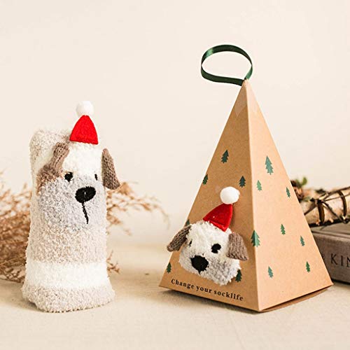 NYKK Algodón Calcetines Cálido y Acogedor Bed Zapatilla Calcetines for, Vacaciones Novedad de la diversión Calcetines Caliente Suave Mullido Calcetines del Invierno aco