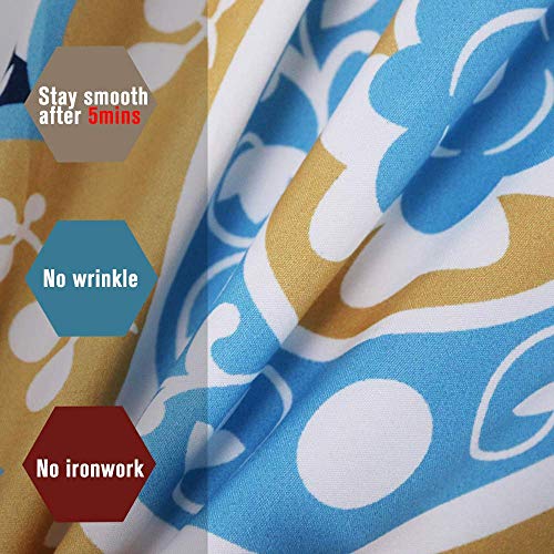 NYLIN Fundas Nórdicas Vida Marina Juego De Ropa De Cama Pez Pequeño Azul Lindo Niño Colcha 2/3/4PCS Fundas De Edredón Nórdico/Almohada/Sábanas,Para Cama 90/135/150/180 (200×200cm-Cama 135/140-3PCS,03)