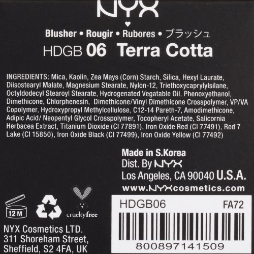 Nyx Cosméticos HD Studio photogenic Molienda Blush – Terra Cotta