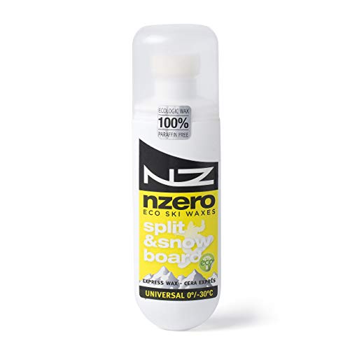 NZEROWAX - Cera Orgánica para Snowboard, Aplicador Universal Split/Snowboard, 100 ml | Cera para Split/Snowboard 100% Vegetal, Sostenible y Eco