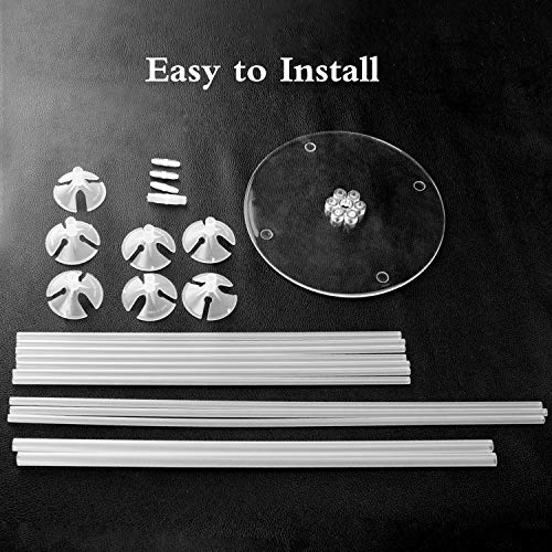 O-Kinee Soporte para Globos Kit 4pcs,Soporte de Globos con Paleta de Plástico Soporte de Globos,Mesa de Escritorio Titular de la Decoración del Globo para Cumpleaños Fiesta Boda Evento (4pcs)