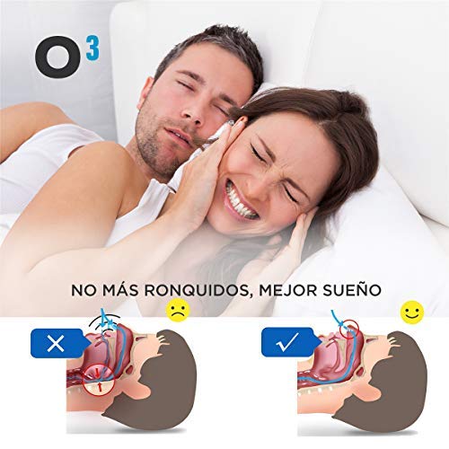 O³ Dilatador Nasal - 8 Antironquidos Nasal De Silicona Blanda - 100% sin BPA - Remedio Contra El Ronquido - Para Mejorar La Apnea Del Sueño y La Respiración Nasal
