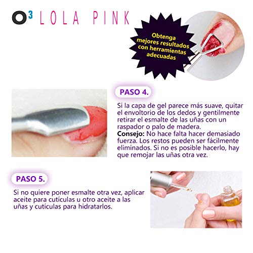 O³ Removedor Esmalte Permanente 200 Unidades + 10 Pinzas Uñas | Quitaesmalte Permanente | Cleaner Uñas Gel - Cleaner Uñas Semipermanente - Quitaesmalte Semipermanente | Quitaesmalte Uñas Gel