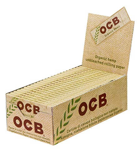 OCB - 50 Cajas de Papel de Fumar de cáñamo Natural (50 Hojas)