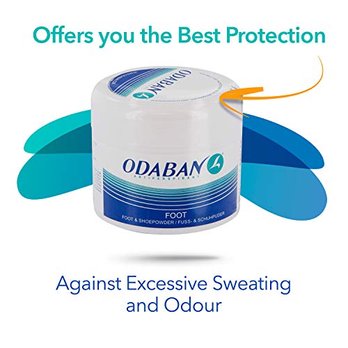 Odaban – Polvo antiperspirante Odaban para pies y calzado, 50 g