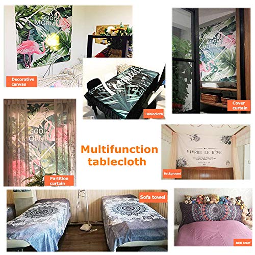 Odot Mantel Impermeable Antimanchas Tela de poliéster, decoración Resistente al Desgaste Lavable Apto, Distintos diseños y tamaños a Elegir, Ciudad y velero (60 * 60cm,Cabina telefónica)