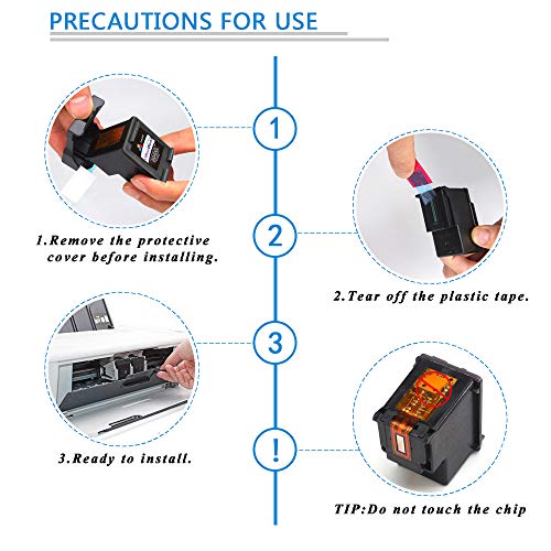 OfficeWorld 56 XL Remanufacturado HP 56 56XL Cartuchos de tinta 2 Negro Compatible con HP PSC 1210 1215 1315,HP Deskjet 5150 5550 450Ci,HP Photosmart 7350 7660 7760,HP Officejet 5610 4212 4215