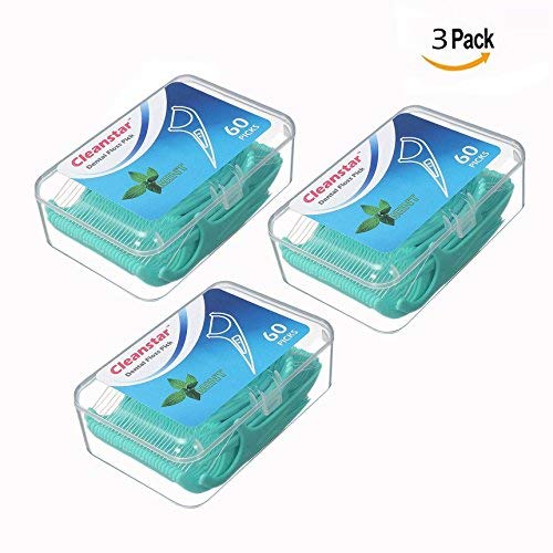 OFKPO 3 x 60 Unidades Hilo Dental - Dental Floss Picks para interdental Oral Limpieza