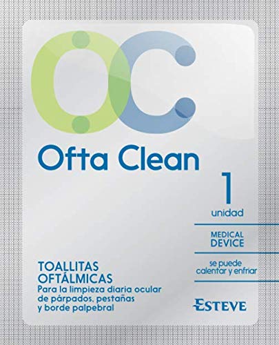 OFTA CLEAN 30 toallitas. Toallita tamaño XL para limpieza ocular diaria.Tres propiedades: Limpiadoras, Antimicrobianas y Emoliente. Acción Dual, se puede usar caliente o fria.