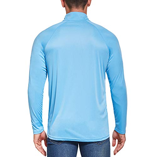 Ogeenier Hombre Deportiva Camiseta de Manga Larga con protección Solar contra UV UPF 50+