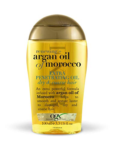 OGX Aceite de Argán de Marruecos, Extra Strength aceite penetrante, cabello dañado, gotas regeneradoras - 100 ml (2723800)