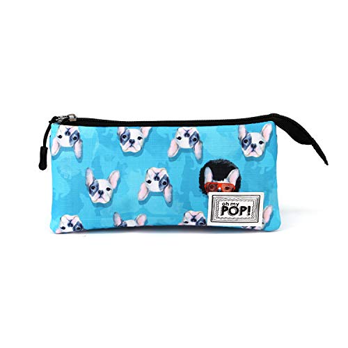 Oh My Pop! Oh My Pop! Doggy-Dreifach HS Federmäppchen Estuches 24 Centimeters Multicolor (Multicolour)