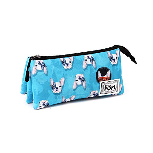 Oh My Pop! Oh My Pop! Doggy-Dreifach HS Federmäppchen Estuches 24 Centimeters Multicolor (Multicolour)