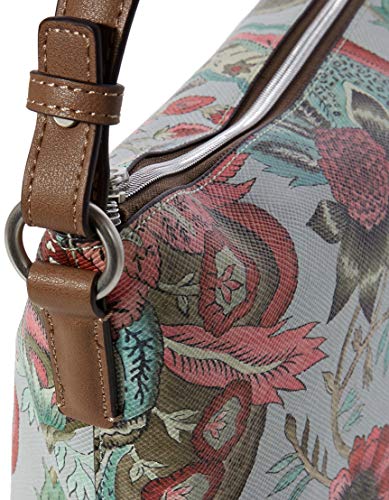 Oilily Orient Hobo Lhz - Bolso bandolera para mujer (12 x 31 x 39 cm), color Gris, talla 12x31x39 cm (B x H x T)