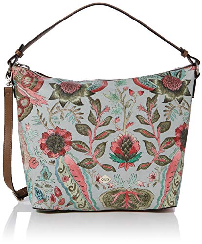 Oilily Orient Hobo Lhz - Bolso bandolera para mujer (12 x 31 x 39 cm), color Gris, talla 12x31x39 cm (B x H x T)