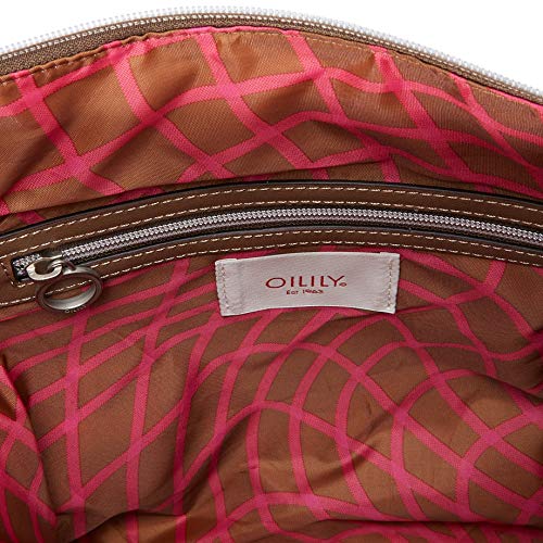 Oilily Orient Hobo Lhz - Bolso bandolera para mujer (12 x 31 x 39 cm), color Gris, talla 12x31x39 cm (B x H x T)