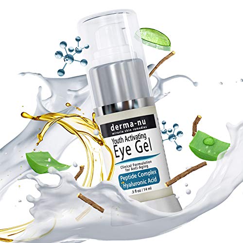 Ojos falte Crema de dermatológicamente de Nu – Anti Projector Eye Gel Tratamiento para ojo oscuros anillos, Hinchazón y las – peptid Colágeno Edificios Fórmula – ácido hialurónico & Amino Acid – .5oz