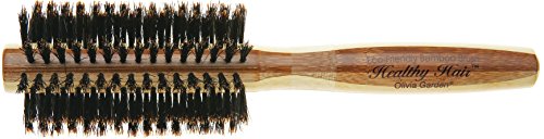 Olivia Garden Healthy Hair B20 - Cepillo de bambú, 100% cerda de jabalí, 20 mm