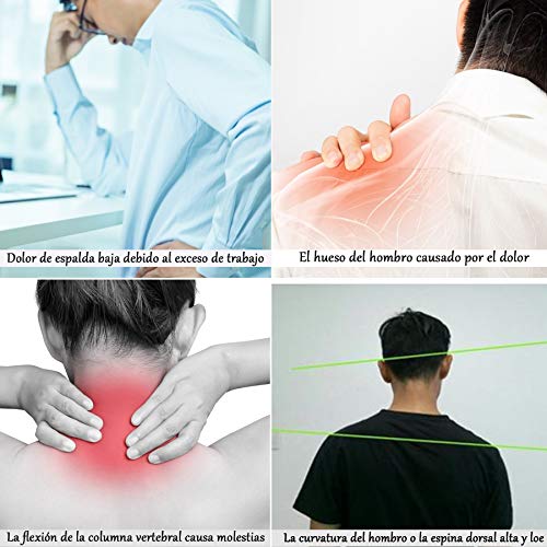 Olymstars Corrector Postura Espalda -Enderezador Faja Lumbar Hombre Mujer para Espalda Completa Ajustable Postura y Brinda Alivio al Dolor de Cuello