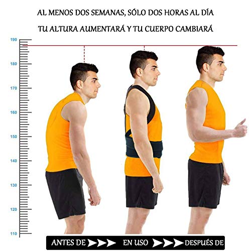 Olymstars Corrector Postura Espalda -Enderezador Faja Lumbar Hombre Mujer para Espalda Completa Ajustable Postura y Brinda Alivio al Dolor de Cuello