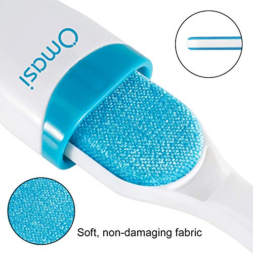 Omasi Quitapelos para Mascotas, Removedor de Pelo para Mascotas Cepillo de Limpieza Removedor de Pelaje para Perro y Gato, Mágico Depilación Eliminador de Pelo para Animales- Azul