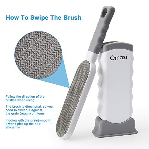 Omasi Quitapelos para Mascotas, Removedor de Pelo para Mascotas Cepillo de Limpieza Removedor de Pelaje para Perro y Gato, Mágico Depilación Eliminador de Pelo para Animales