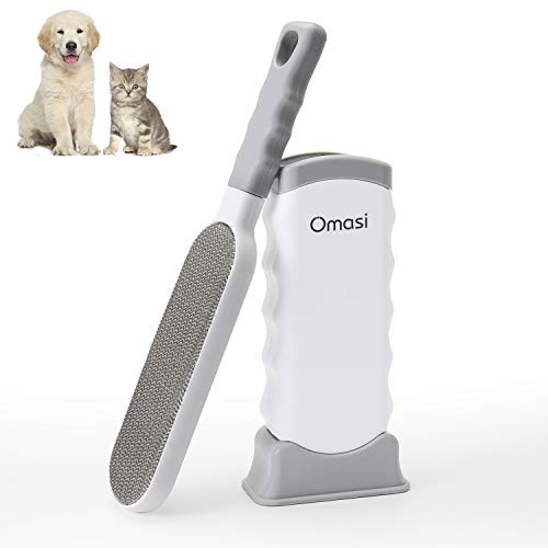 Omasi Quitapelos para Mascotas, Removedor de Pelo para Mascotas Cepillo de Limpieza Removedor de Pelaje para Perro y Gato, Mágico Depilación Eliminador de Pelo para Animales