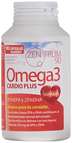 Omega 3, Cápsulas de Omega 3, Aceite de pescado Azul, 90 cápsulas, bueno para el corazón (90)