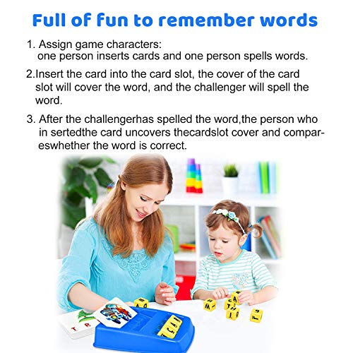 OMG Juguete educativos El Abecedario, Matching Letter Puzzle Learn Board Juego de Escritorio, Alfabeto Juguete Educativo para 2-6 años Niños Niñas Niños, Juegos de Memoria de ortografía